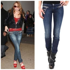 Miss Sixty Radio Style Chain Jeans in Size 25